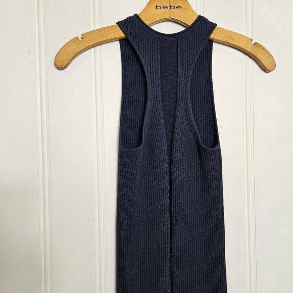 Everlane Midi Dress Womens S The Sport Rib Tank Navy Sleeveless Form Fitting - Picture 9 of 15